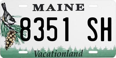ME license plate 8351SH