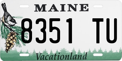 ME license plate 8351TU