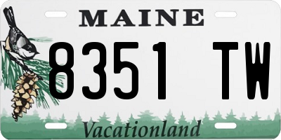 ME license plate 8351TW