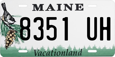 ME license plate 8351UH