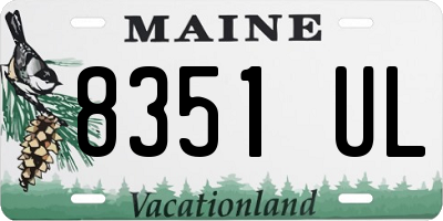 ME license plate 8351UL