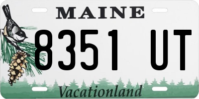 ME license plate 8351UT