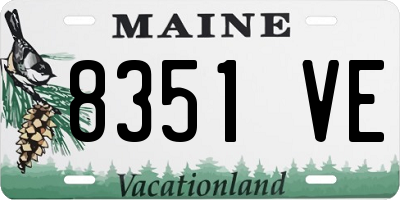 ME license plate 8351VE