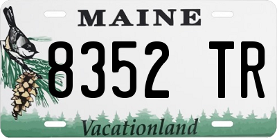 ME license plate 8352TR