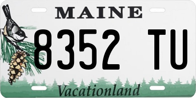 ME license plate 8352TU