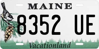 ME license plate 8352UE