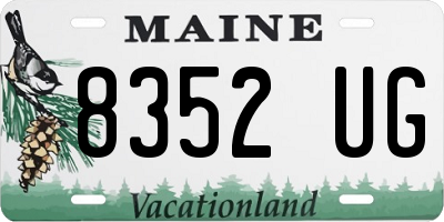 ME license plate 8352UG