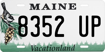 ME license plate 8352UP