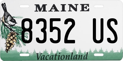 ME license plate 8352US