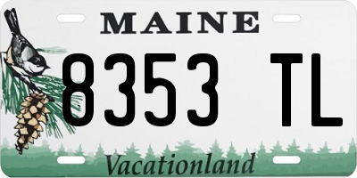 ME license plate 8353TL