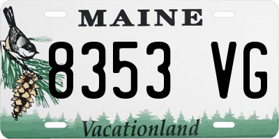 ME license plate 8353VG