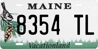 ME license plate 8354TL