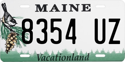 ME license plate 8354UZ
