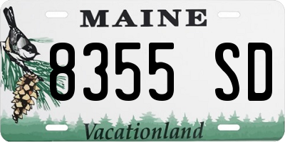 ME license plate 8355SD