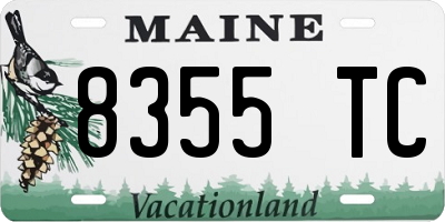 ME license plate 8355TC