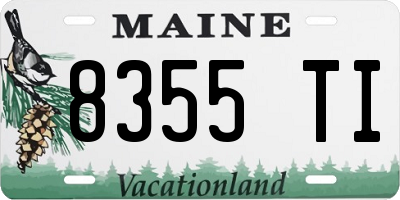 ME license plate 8355TI