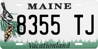 ME license plate 8355TJ