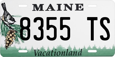 ME license plate 8355TS