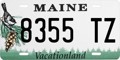 ME license plate 8355TZ