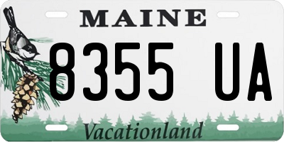 ME license plate 8355UA