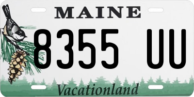 ME license plate 8355UU