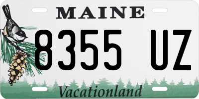 ME license plate 8355UZ