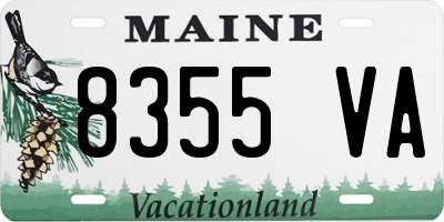 ME license plate 8355VA