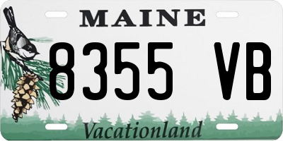 ME license plate 8355VB