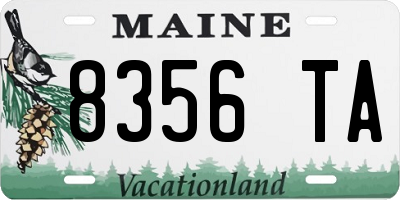 ME license plate 8356TA