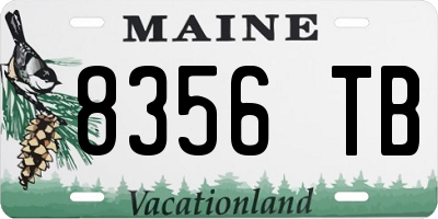 ME license plate 8356TB