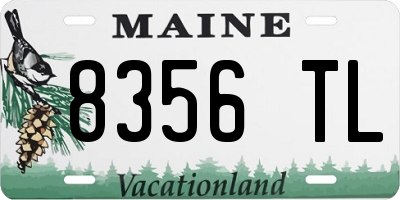 ME license plate 8356TL