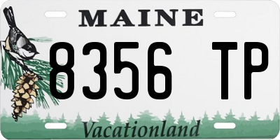 ME license plate 8356TP