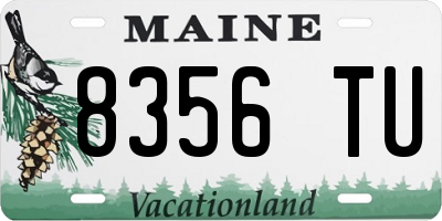 ME license plate 8356TU
