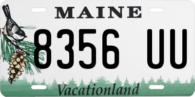 ME license plate 8356UU