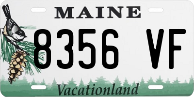 ME license plate 8356VF