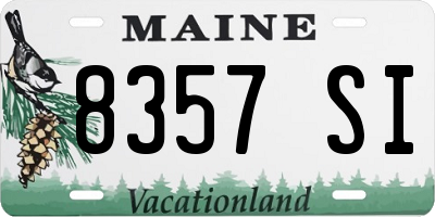 ME license plate 8357SI