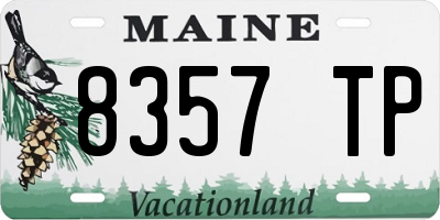 ME license plate 8357TP