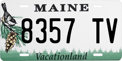 ME license plate 8357TV