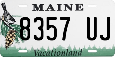 ME license plate 8357UJ