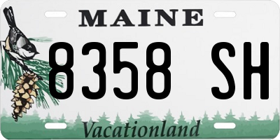 ME license plate 8358SH