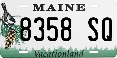 ME license plate 8358SQ