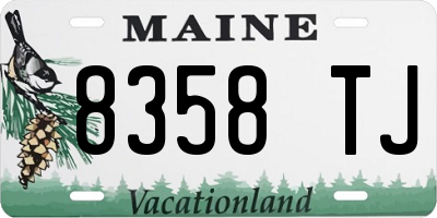 ME license plate 8358TJ