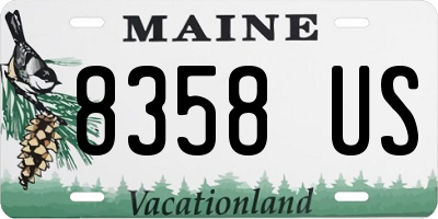 ME license plate 8358US