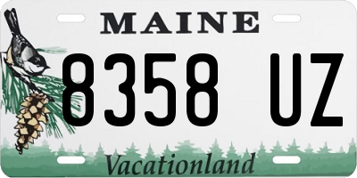 ME license plate 8358UZ