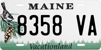 ME license plate 8358VA