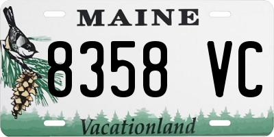 ME license plate 8358VC