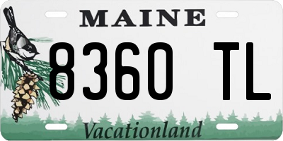 ME license plate 8360TL
