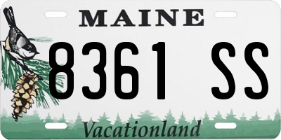 ME license plate 8361SS