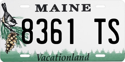 ME license plate 8361TS