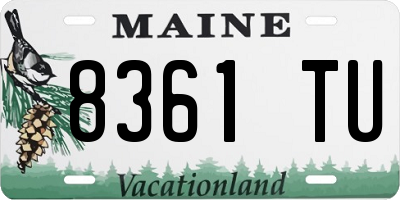 ME license plate 8361TU